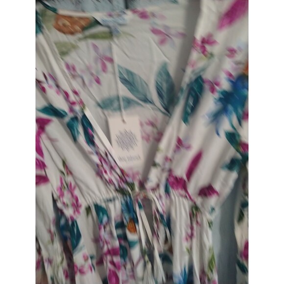 Blue Island Bathing Suit Cover Up Boho Nwt Size Small Floral Multicolor - Picture 6 of 9